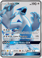 Carte Pokémon Lugia-GX 207/214 Ultra Rare Tonnerre Perdu