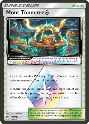 Carte Pokémon Mont Tonnerre ◇ 191/214 Ultra Rare Tonnerre Perdu