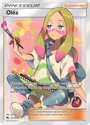 Carte Pokémon Oléa 211/214 Ultra Rare Tonnerre Perdu