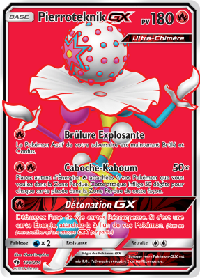 Carte Pokémon Pierroteknik-GX 199/214 Ultra Rare Tonnerre Perdu