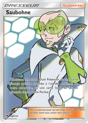 Carte Pokémon Saubohne 208/214 Ultra Rare Tonnerre Perdu