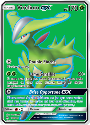 Carte Pokémon Viridium-GX 197/214 Ultra Rare Tonnerre Perdu