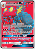Carte Pokémon Volcaropod-GX 198/214 Ultra Rare Tonnerre Perdu