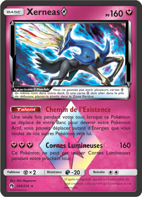 Carte Pokémon Xerneas ◇ 144/214 Ultra Rare Tonnerre Perdu
