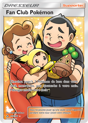 Carte Pokémon Fan Club Pokémon 155/156 Ultra Rare Ultra-Prisme