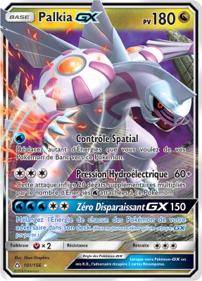 Carte Pokémon Palkia-GX 101/156 Ultra Rare Ultra-Prisme