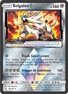 Carte Pokémon Solgaleo ◇ 89/138 Ultra Rare Ultra-Prisme