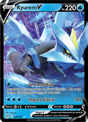Carte Pokémon Kyurem-V 048/196 Ultra Rare Origine Perdue