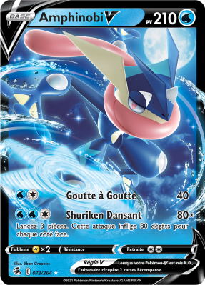 Carte Pokémon Amphinobi V 073/264 EB08 Epée Bouclier Poing de Fusion FR NEUF Carte Pokémon Amphinobi V 073/264 EB08 Epée Bouclier Poing de Fusion FR NEUF
