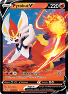 Carte Pokémon Pyrobut-V 043/264 Ultra Rare Poing de Fusion