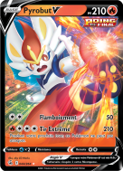 Carte Pokémon Pyrobut-V 044/264 Ultra Rare Poing de Fusion
