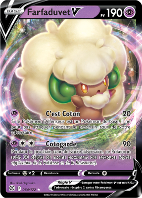 Carte Pokémon Farfaduvet-V 064/172 Ultra Rare Stars Étincelantes