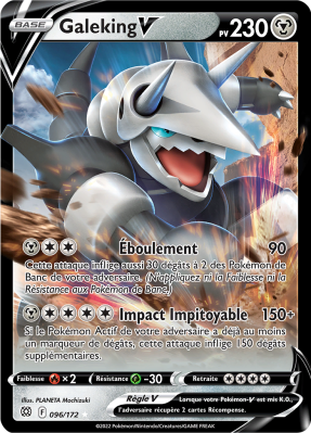 Carte Pokémon Galeking-V 096/172 Ultra Rare Stars Étincelantes