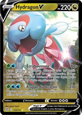 Carte Pokémon Hydragon-V 114/172 Ultra Rare Stars Étincelantes