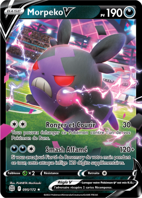 Carte Pokémon Morpeko-V 095/172 Ultra Rare Stars Étincelantes