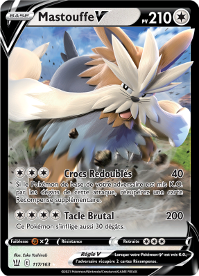 Carte Pokémon Mastouffe-V 117/163 Ultra Rare Styles de Combat