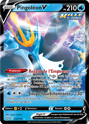 Carte Pokémon Pingoléon-V 040/163 Ultra Rare Styles de Combat