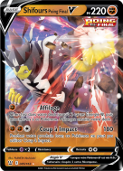 Carte Pokémon Shifours Poing Final-V 085/163 Ultra Rare Styles de Combat