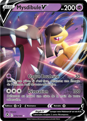 Carte Pokémon Mysdibule-V 070/195 Ultra Rare Tempête Argentée
