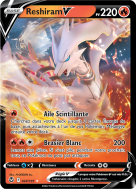 Carte Pokémon Reshiram-V 024/195 Ultra Rare Tempête Argentée