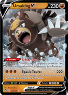 Carte Pokémon Ursaking-V 102/195 Ultra Rare Tempête Argentée