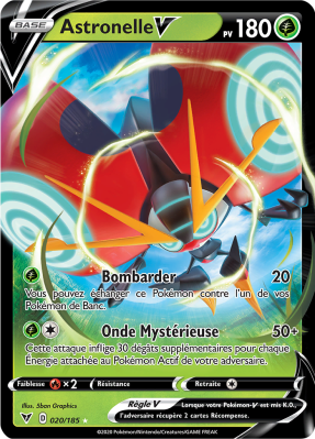 Carte Pokémon Astronelle-V 020/185 Ultra Rare Voltage Éclatant