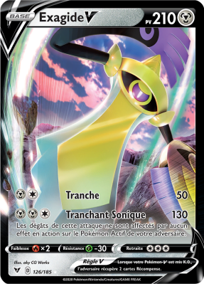 Carte Pokémon Exagide-V 126/185 Ultra Rare Voltage Éclatant