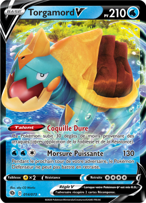 Carte Pokémon Torgamord-V 014/073 Ultra Rare La Voie du Maître