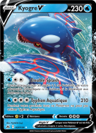 Carte Pokémon Kyogre-V 037/159 Ultra Rare Zénith Suprême