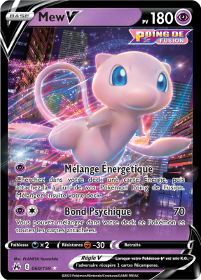 Carte Pokémon Mew-V 060/159 Ultra Rare Zénith Suprême