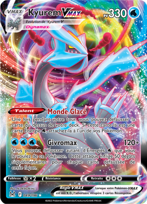 Carte Pokémon Kyurem-VMAX 049/196 Ultra Rare Origine Perdue