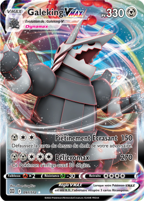 Carte Pokémon Galeking-VMAX 097/172 Ultra Rare Stars Étincelantes
