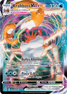 Carte Pokémon Krabboss-VMAX 029/172 Ultra Rare Stars Étincelantes