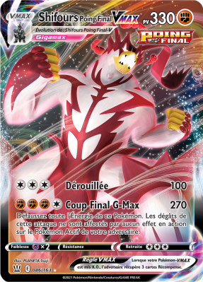 Carte Pokémon Shifours Poing Final-VMAX 086/163 Ultra Rare Styles de Combat