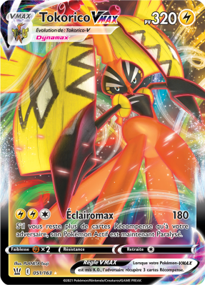 Carte Pokémon Tokorico-VMAX 051/163 Ultra Rare Styles de Combat