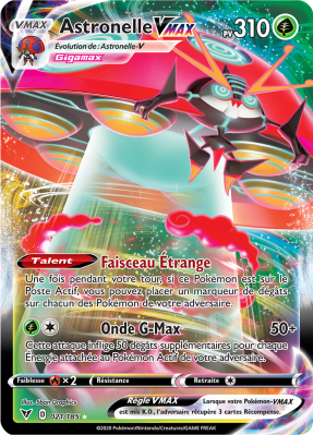Carte Pokémon Astronelle-VMAX 021/185 Ultra Rare Voltage Éclatant