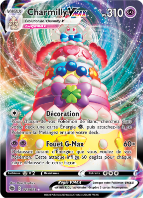 Carte Pokémon Charmilly-VMAX 023/073 Ultra Rare La Voie du Maître