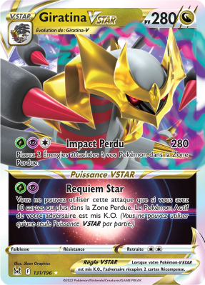 Carte Pokémon Giratina-VSTAR 131/196 Ultra Rare Origine Perdue
