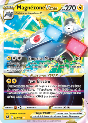 Carte Pokémon Magnézone-VSTAR 057/196 Ultra Rare Origine Perdue