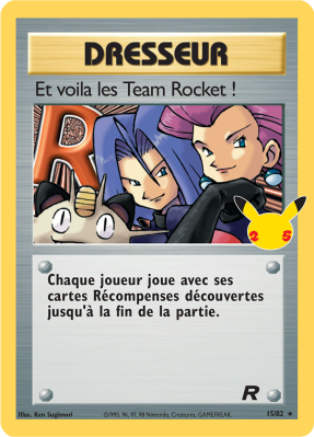 Carte Pokémon Et voila les Team Rocket ! 15/82 Ultra Rare Célébrations (JCC)