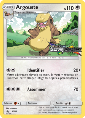 Carte Pokémon Argouste SM97 Promo SM