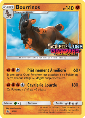 Carte Pokémon Bourrinos SM20 Promo SM