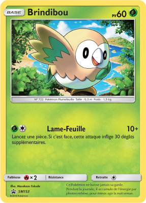 Carte Pokémon Brindibou SM153 Promo SM