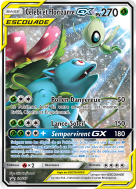 Carte Pokémon Celebi et Florizarre-GX SM167 Promo SM