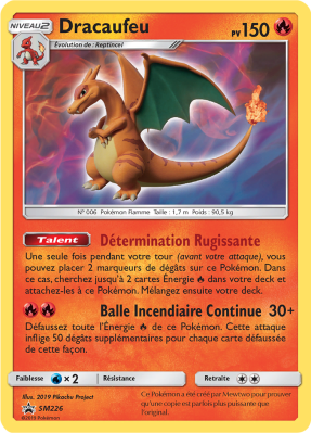 Carte Pokémon Dracaufeu SM226 Promo SM