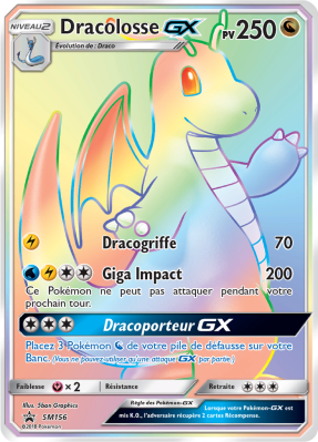 Carte Pokémon Dracolosse-GX SM156 Promo SM