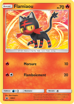 Carte Pokémon Flamiaou SM23 Promo SM