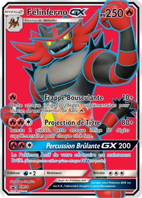 Carte Pokémon Félinferno-GX SM38 Promo SM
