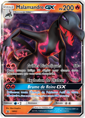 Carte Pokémon Malamandre-GX SM63 Promo SM