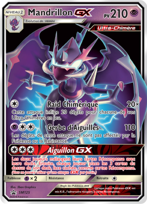 Carte Pokémon Mandrillon-GX SM125 Promo SM